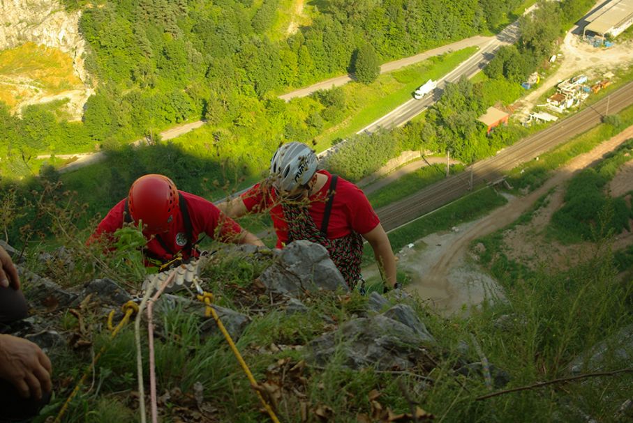 Dyneemaübung am Kugelstein